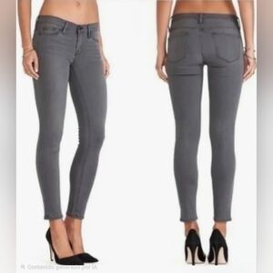 JEANS FRAME Le Skinny Women’s Size 28 Charcoal Stretch Denim Mid Rise